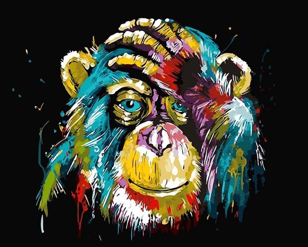 Mono - Pintar por Números Animales