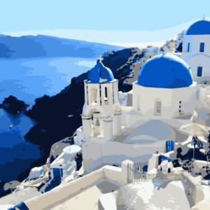 Pintar por números para todas las edades | Santorini Grecia | DonElton