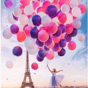 DonElton's Paint by numbers kit Paris globos 2 painting